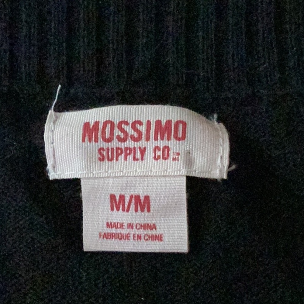 BLACK COTTON Cardigan NPLC MOSSIMO SUPPLY CO Size M/L - Picture 2 of 16